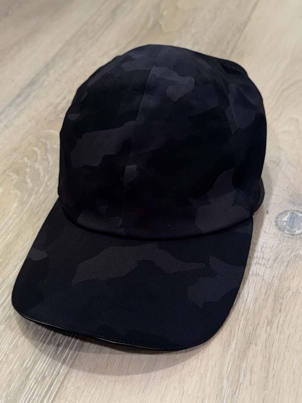 Lululemon Fast and Free Run Hat Os Black Camo Athletic Cap